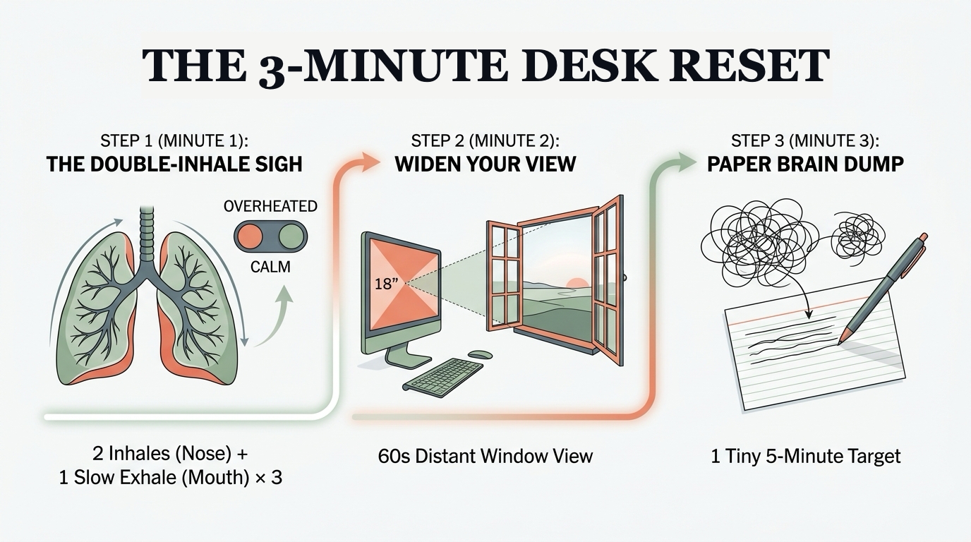 The 3-Minute Desk Reset Timeline